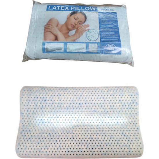 ΜΑΞΙΛΑΡΙ ΥΠΝΟΥ LATEX COCOGEL ΑΥΧΕΝΙΚΟ ΧΑΜΗΛΟ ΜΕ ΚΑΛΥΜΜΑ