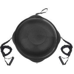 AMILA Balance Ball με Ξύλινη Βάση Mat Black 63cm