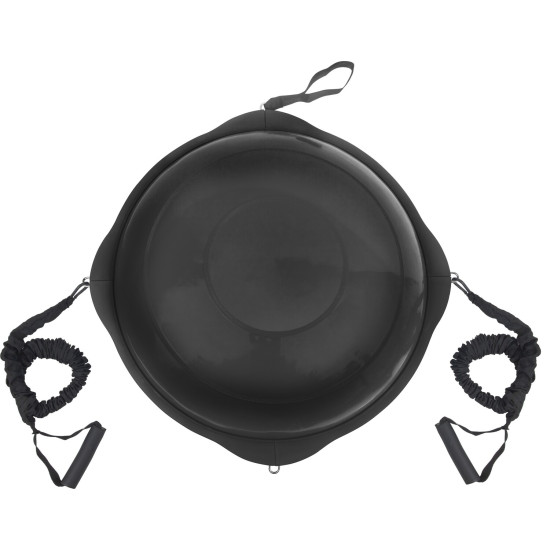 AMILA Balance Ball με Ξύλινη Βάση Mat Black 63cm