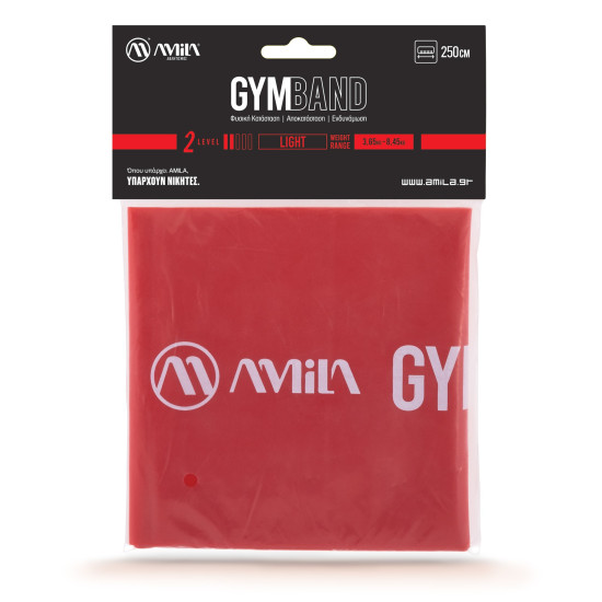 Λάστιχο Αντίστασης AMILA GymBand 2.5m Light