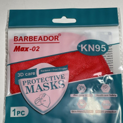 Barbeador Μάσκα Υψηλής Προστασίας FFP2/KN95 Κόκκινο 20τεμ