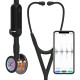 3M Littmann CORE Ψηφιακό Στηθοσκόπιο, High Polish Rainbow, Μαύρος αυλός, Στέλεχος και Ακουστικα