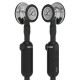 3M Littmann CORE Ψηφιακό Στηθοσκόπιο, κώδωνας Mirror, Μαύρος Αυλός, Στέλεχος και Ακουστικά
