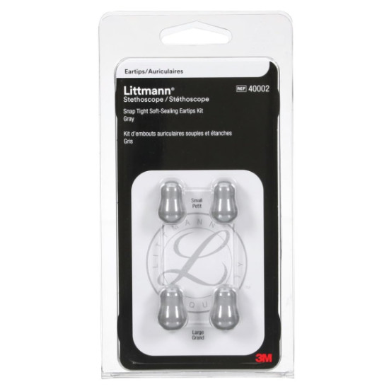 3M™ Littmann Κιτ Ελιές Μαλακές Κουμπωτές, Γκρι, Μεγάλες και Μικρές