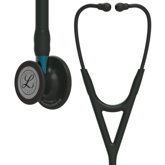 Στηθοσκόπιο 3M™ Littmann Cardiology IV Black με κώδ.μαύρο, στέλεχος blue