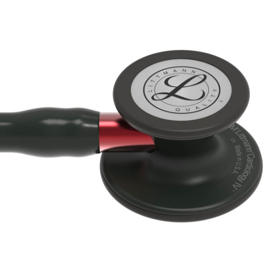 Στηθοσκόπιο 3M™ Littmann Cardiology IV Black με κώδ.μαύρο, στέλεχος red