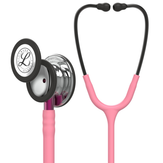 Στηθοσκόπιο 3M™ Littmann Classic III™ Pearl PInk, Κώδωνας Mirror, στέλεχος pink