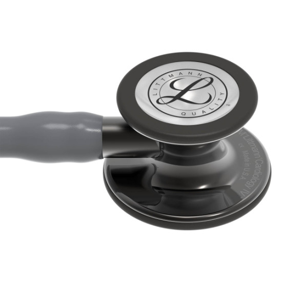 Στηθοσκόπιο 3M™ Littmann® Cardiology IV™ Gray, Κώδωνα High Polish Smoke-Finish