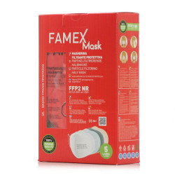 Famex Mask Μάσκα Προστασίας FFP2 Κόκκινο 10 τμχ.