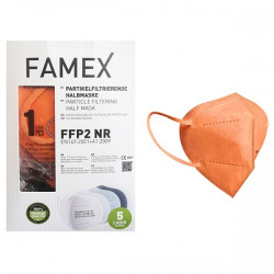 Famex Mask Μάσκα Προστασίας FFP2 Πορτοκαλί 10 τμχ.