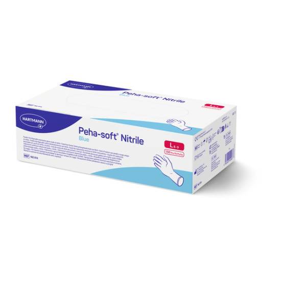 Peha-soft Nitrile blue εξεταστικά γάντια νιτριλίου χωρίς πούδρα 150 τμχ.