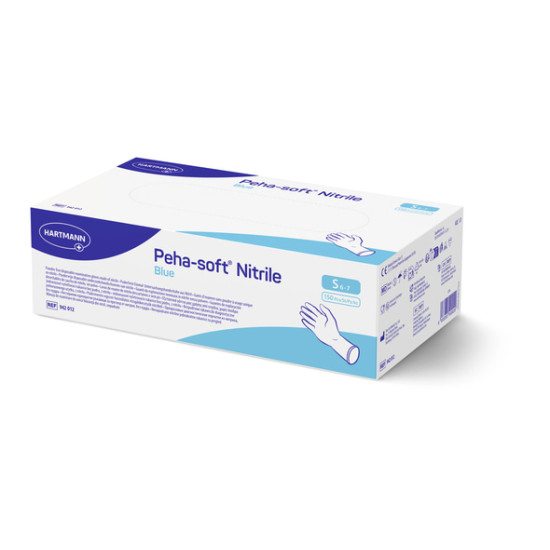 Peha-soft Nitrile blue εξεταστικά γάντια νιτριλίου χωρίς πούδρα 150 τμχ.