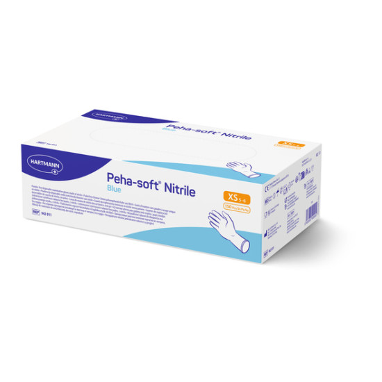 Peha-soft Nitrile blue εξεταστικά γάντια νιτριλίου χωρίς πούδρα 150 τμχ.