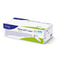 Peha-soft latex comfort εξεταστικά γάντια λάτεξ χωρίς πούδρα 100 τμχ.