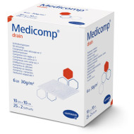 Medicomp Drain αποστειρωμένη γάζα τραχειοτομίας 6πλή 25 τμχ.