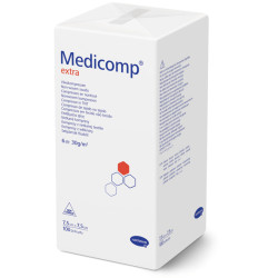Medicomp μη αποστειρωμένη γάζα non-woven 6πλή 100 τμχ.