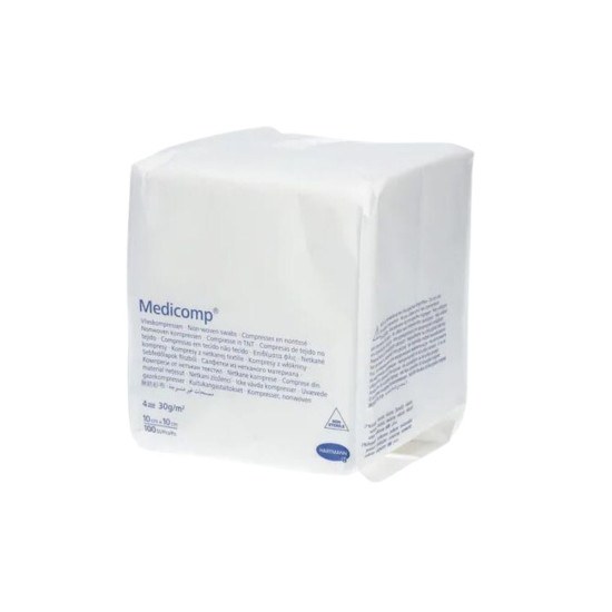 Medicomp μη αποστειρωμένη γάζα non-woven 100 τμχ.