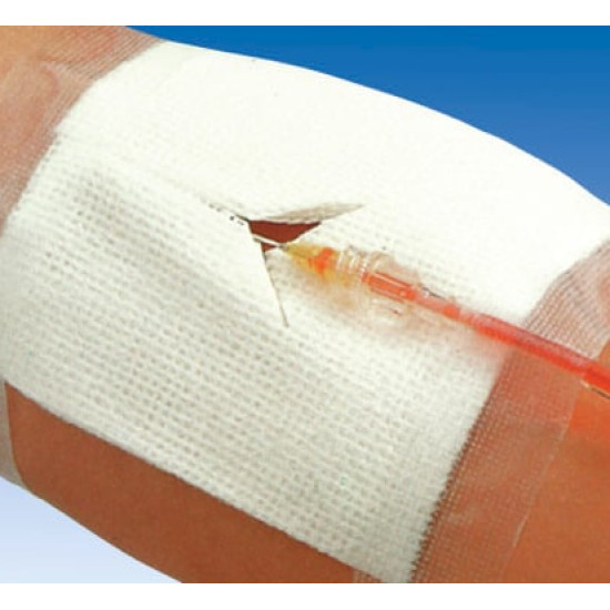Medicomp Drain αποστειρωμένη γάζα τραχειοτομίας 6πλή 25 τμχ.