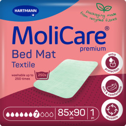 MoliCare premium Bed Mat Textile υποσέντονα επαναχρησιμοποιούμενα 85x90cm