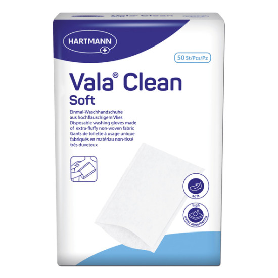 Vala Clean Soft γάντια λουτρού 50 τμχ.