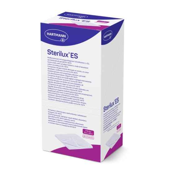 Sterilux ES γάζα αποστειρωμένη 17 κλωστών 8πλή 25 τμχ.