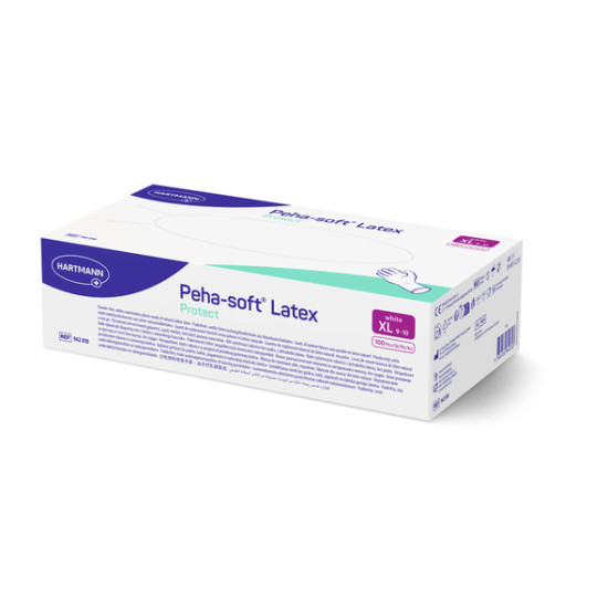Peha-soft latex protect εξεταστικά γάντια λάτεξ χωρίς πούδρα 100 τμχ.