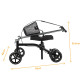 Περιπατητήρας Rollator με υποστήριξη γόνατος “STROLLY”