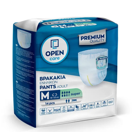 Βρακάκι Ενηλίκων Open Care Medium 14τεμ.