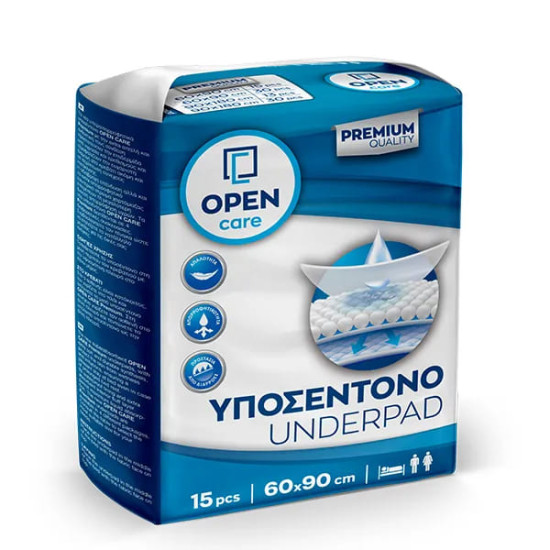 Υποσέντονα Open Care Premium 60x90cm, 15τεμ.