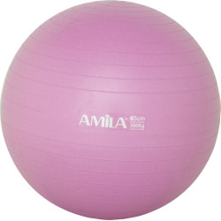 Μπάλα Γυμναστικής AMILA GYMBALL 45cm Ροζ Bulk