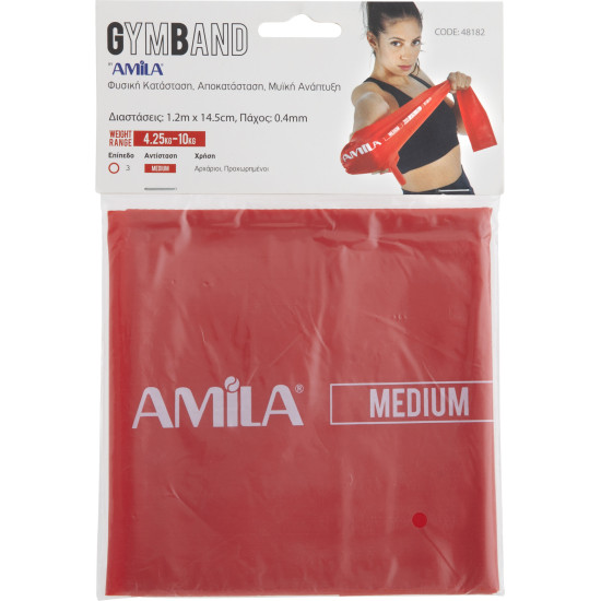 Λάστιχο Αντίστασης AMILA GymBand 1.2m Light