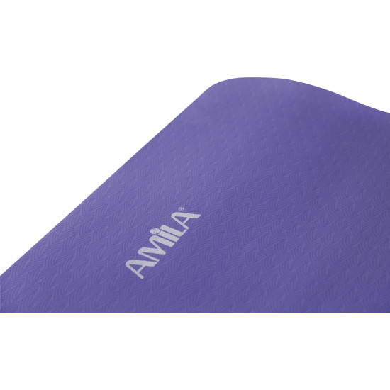 Στρώμα Yoga 4mm TPE Ροζ/Μωβ