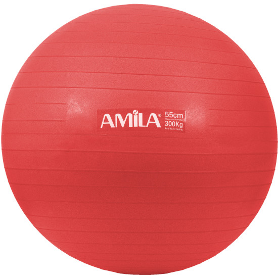 Μπάλα Γυμναστικής AMILA GYMBALL 55cm Κόκκινη