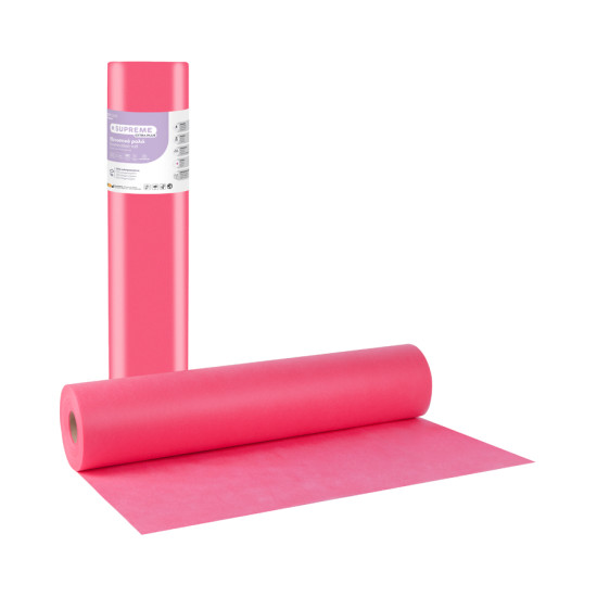 SUPREME EXTRA PLUS Εξεταστικό Ρολό Non woven Ροζ 40gr